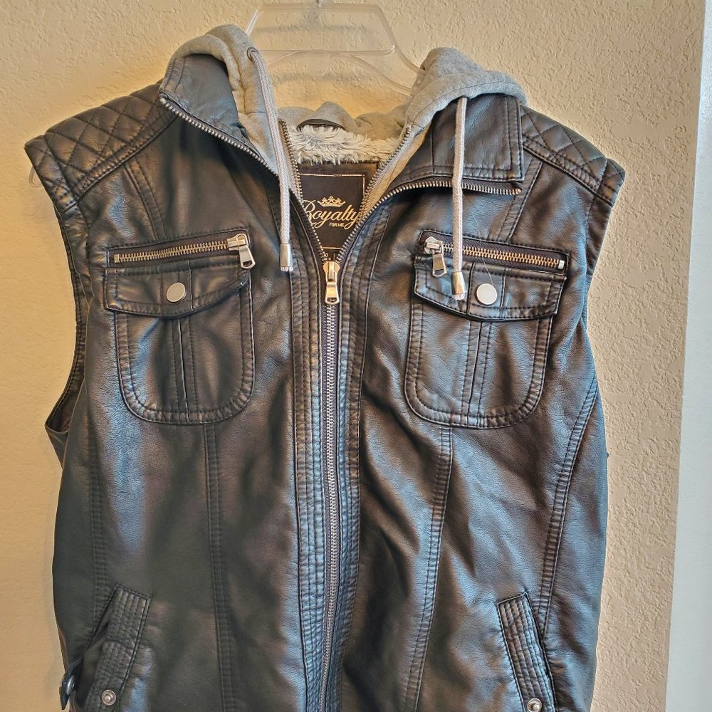 Faux Leather Vest